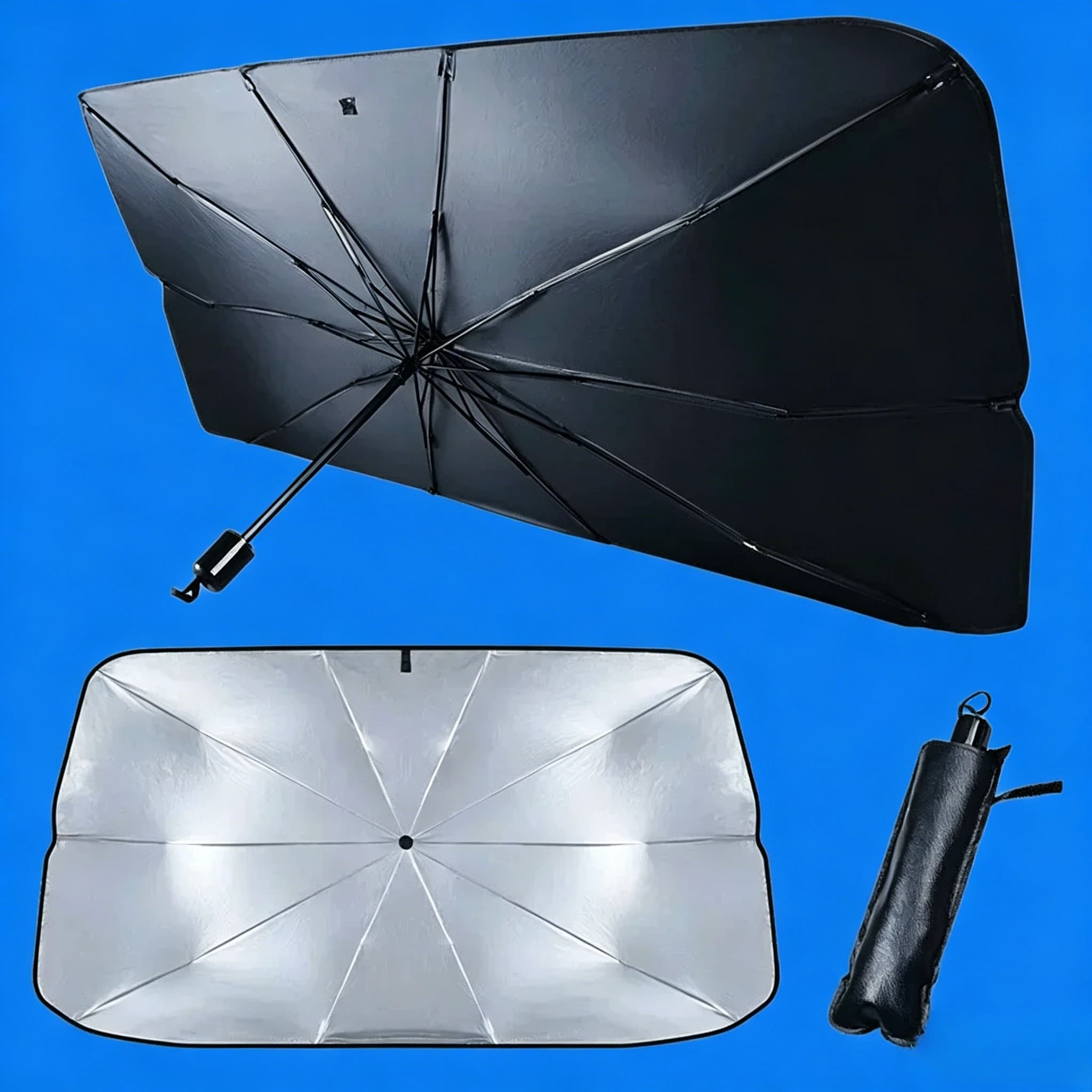 Parasole Universale Retrattile per Parabrezza Auto, Isolamento Termico, Anti-Graffio, Protezione Solare, Accessorio Rinfrescante per Auto
