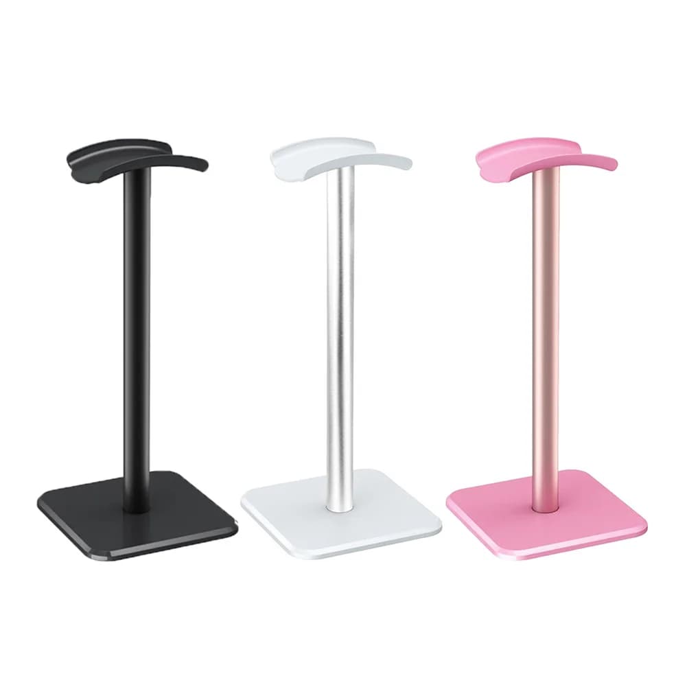 Support for Headphones Rack Support for Aluminum Alloy Headphones Support Space Saving Table Organizer Display Vertical Brace Hook