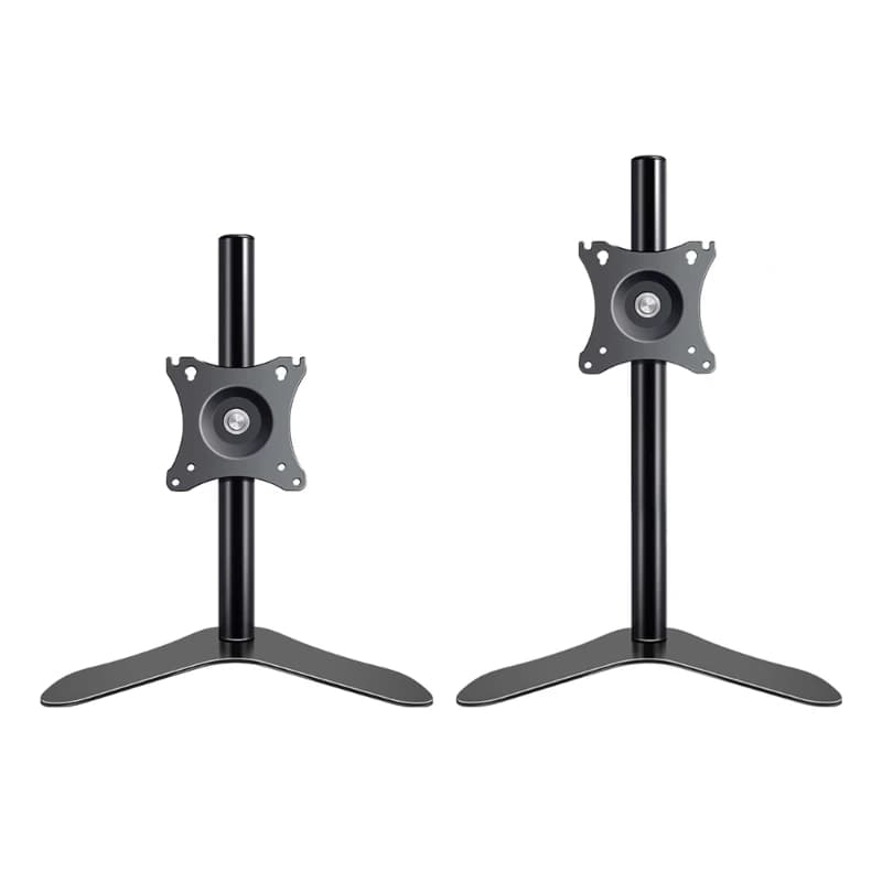 Supporto per per computer regolabile in altezza per display da 14 a 27 pollici con base Vesa snodi