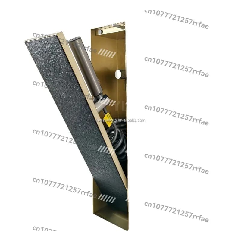 Piastrella per inserto di nicchia con valvola di scarico a parete da incasso per WC con spruzzatore per bidet per WC nascosto in acciaio inossidabile 304