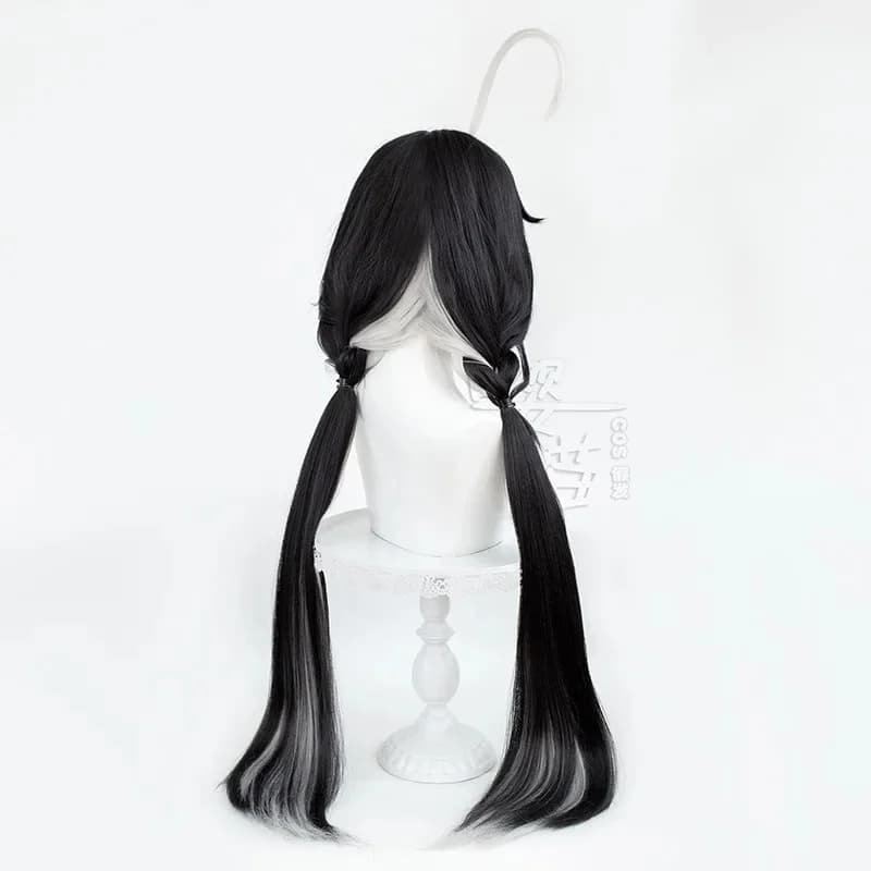 c;4\g,6'h.9/c;4\g,6'h.9/Game Wuthering Waves Jianxin Cosplay Wig Earrings Cleansing Reflections Black White Hair Hea6'h\3,g'8/b'