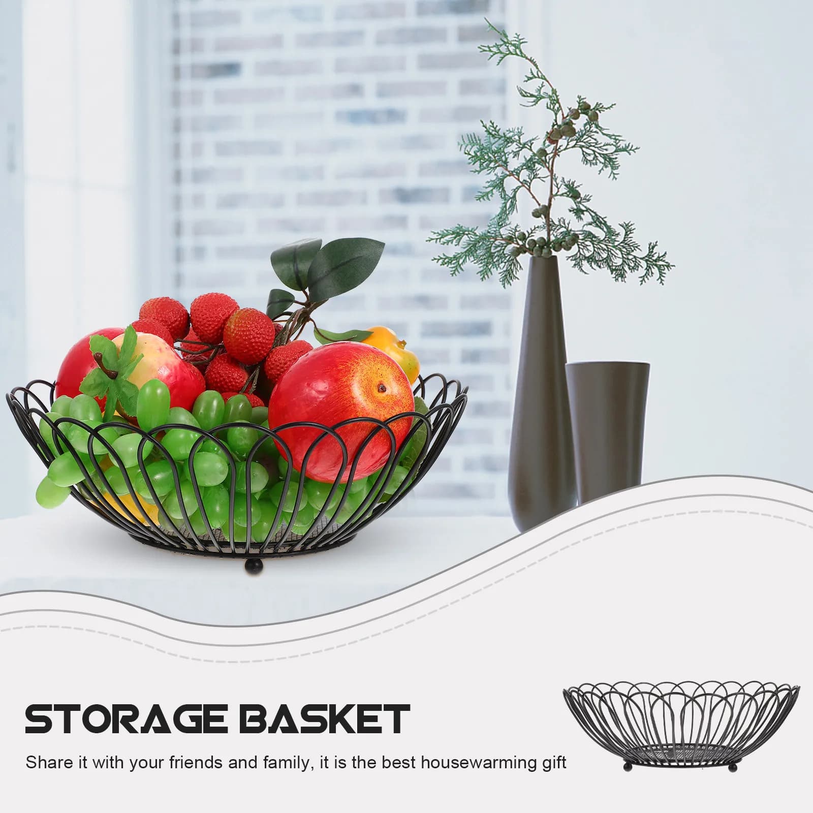 Piatto in Ferro per Frutta, Dessert, Snack, Caramelle, Frutta Secca, Cioccolato, Biscotti, Vassoio Espositivo per Feste, Matrimoni, Decorazioni per la Casa