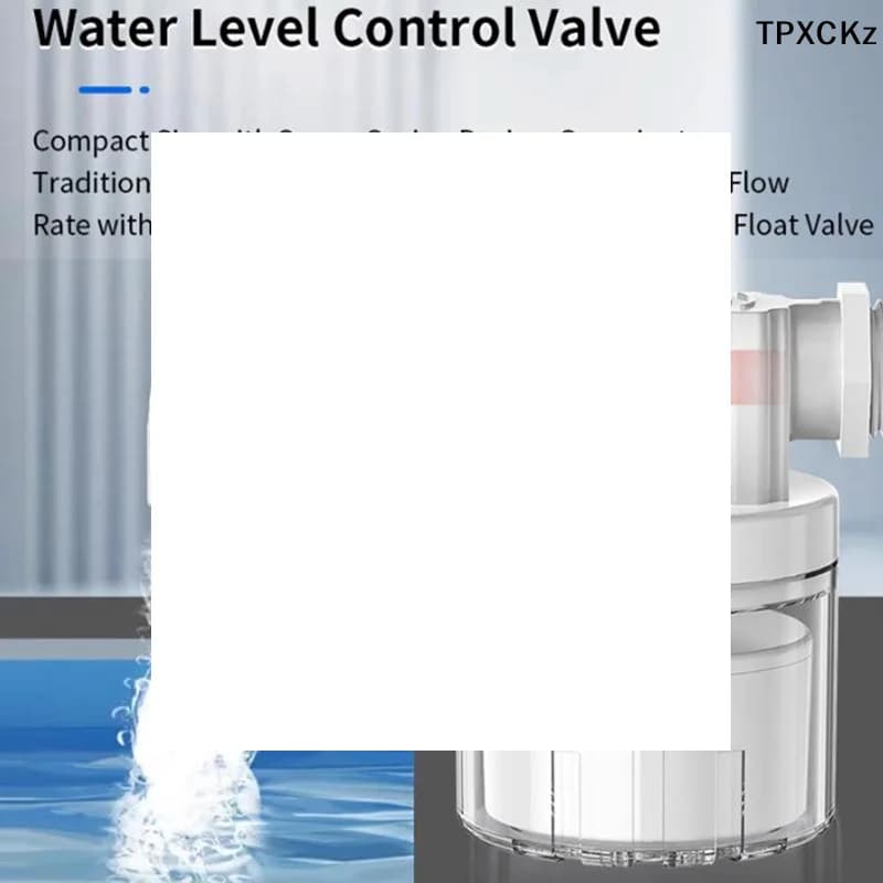 Valvola di controllo automatico del livello dell'acqua da 1/2" e 3/4" con valvola a sfera galleggiante per torre, installata all'interno del serbatoio, con ingresso e uscita plug-in senza interruzione
