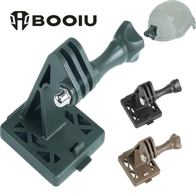 Supporto per Telecamera da Casco Tattico BOOIU, Leggero e Facile da Usare, Migliora la Stabilità di Ripresa, Adatto ad Ambienti Complessi, Accessori