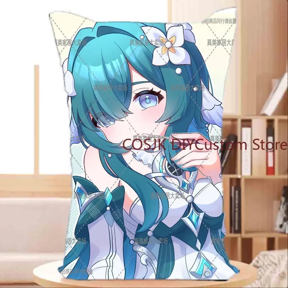 Game Vodyanitsa Genshin Impact‌ Cosplay Hug Pillow Figures Long Throw Pillow Figures Stuffed Cushion Backrest Birthday Gift