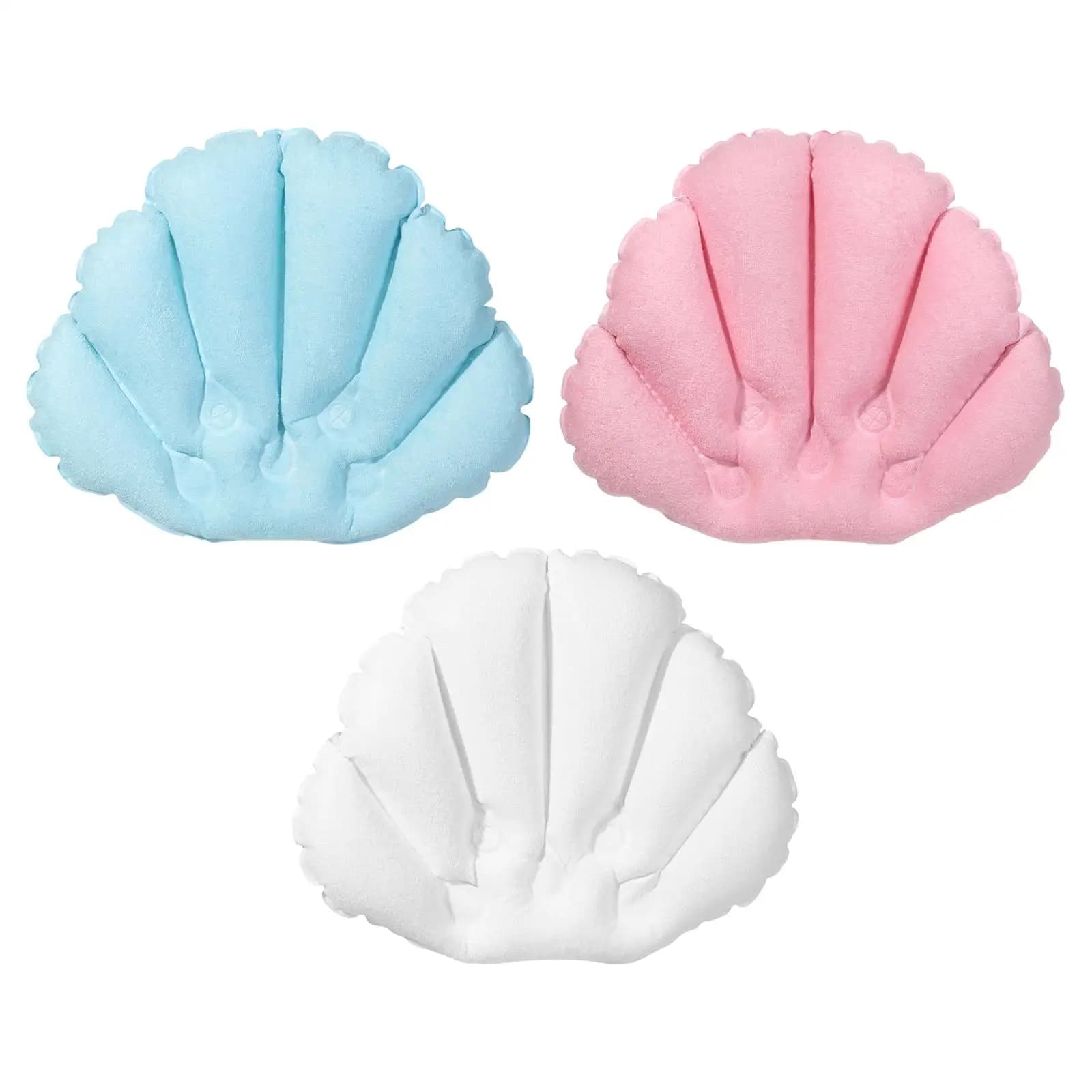 Cuscino Poggiatesta per Vasca da Bagno Ergonomico in PVC Antiscivolo per Set di Accessori per Arredo Bagno