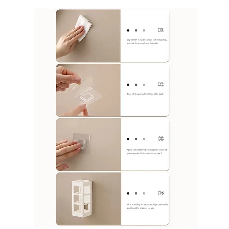 A33Z-Tool Organizer for Wall Hair - Support without punching for brushes, curling needles, plates, bathroom shelf