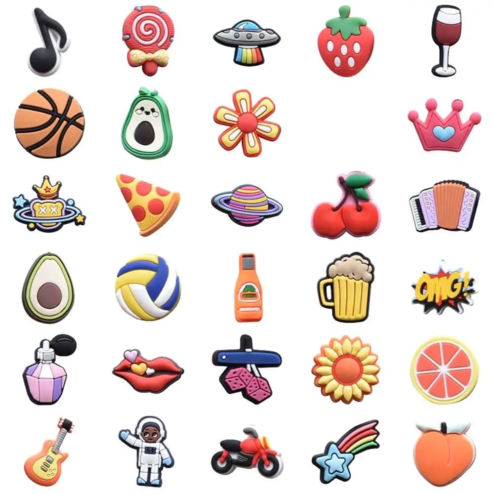 Charm per Scarpe da Basket per Crocs, Accessori Decorativi per Scarpe, Spille per Uomo, Accessori per Jeans, Clip per Zoccoli da Donna, Distintivi