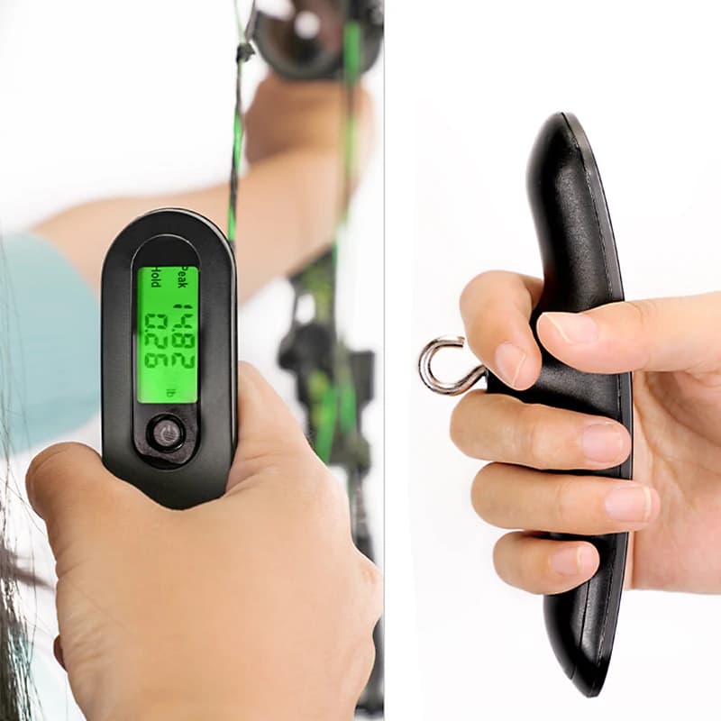 Bilancia per arco per tiro con l'arco 110lbs Draw Weight bagaglio Parcel Express strumento di misurazione bilancia s strumenti per la casa all'aperto portatile