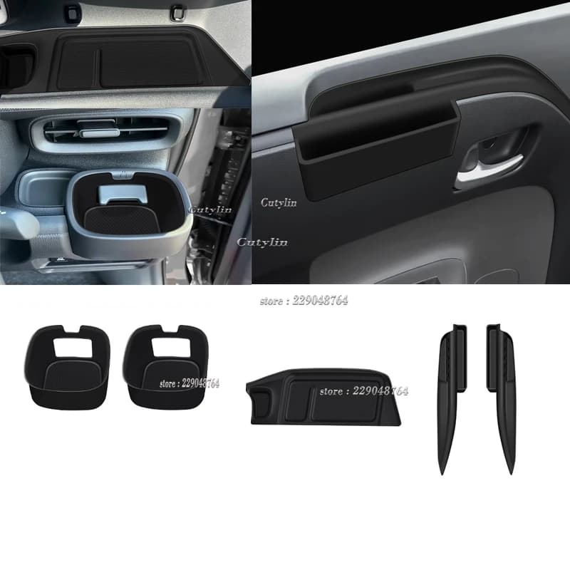 For Toyota Sienta 2022 2023 2024 Interior Silicone Control Central Glass Holder Cover Storage Box Pad Window Switch Panel