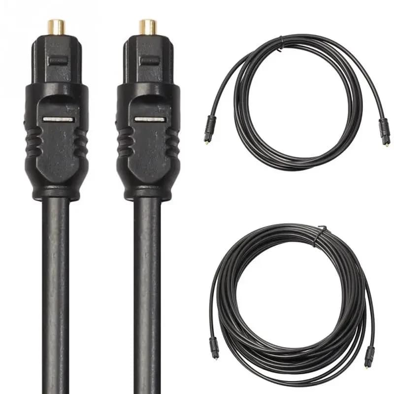 1-5pcs For Gold-Plated Digital Optical Audio Cable 1.5m 2m 3 / 5m 10m 15m 20m SPDIF MD DVD Gold-Plated Cable High Quality