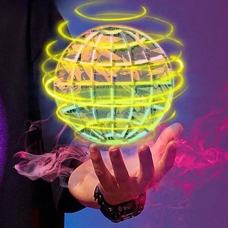 Elicottero drone con controllo manuale giocattolo Flying Ball Spinner 360 ° Mini UFO rotante con Light Coy Regali per bambini Gioco Palla sportiva per bambini