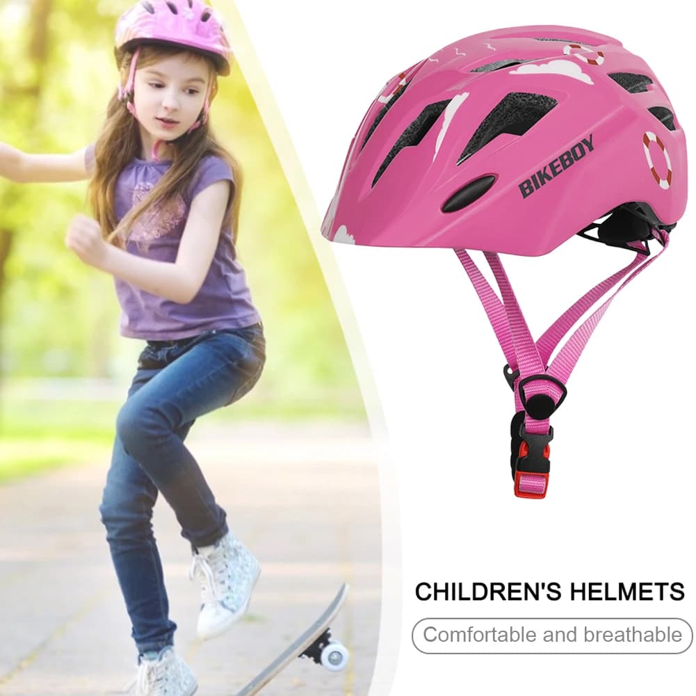 Cycling helmet for kids safety helmet breathable with rear lights lightweight bicycle helmet for Skateboard Balance Bike