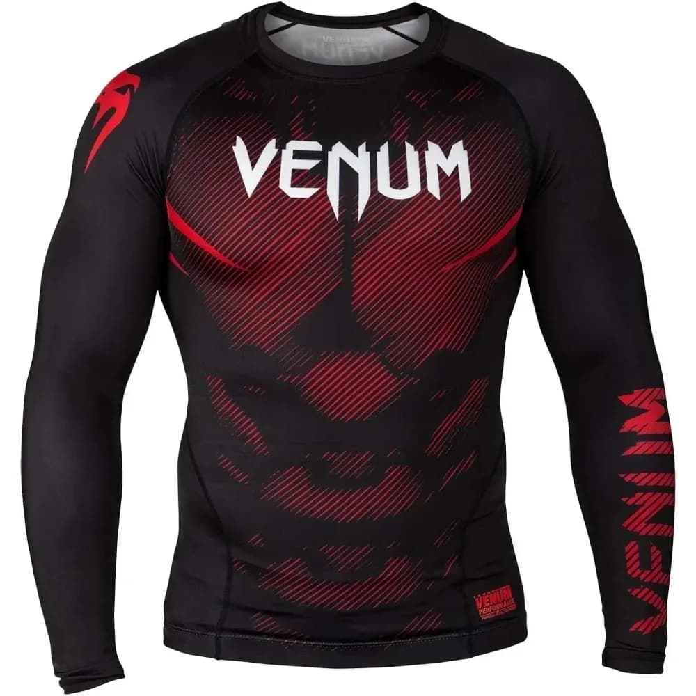 Maglia a Compressione Sportiva a Maniche Lunghe Traspirante ad Asciugatura Rapida per Allenamento Fitness e Combattimento MMA