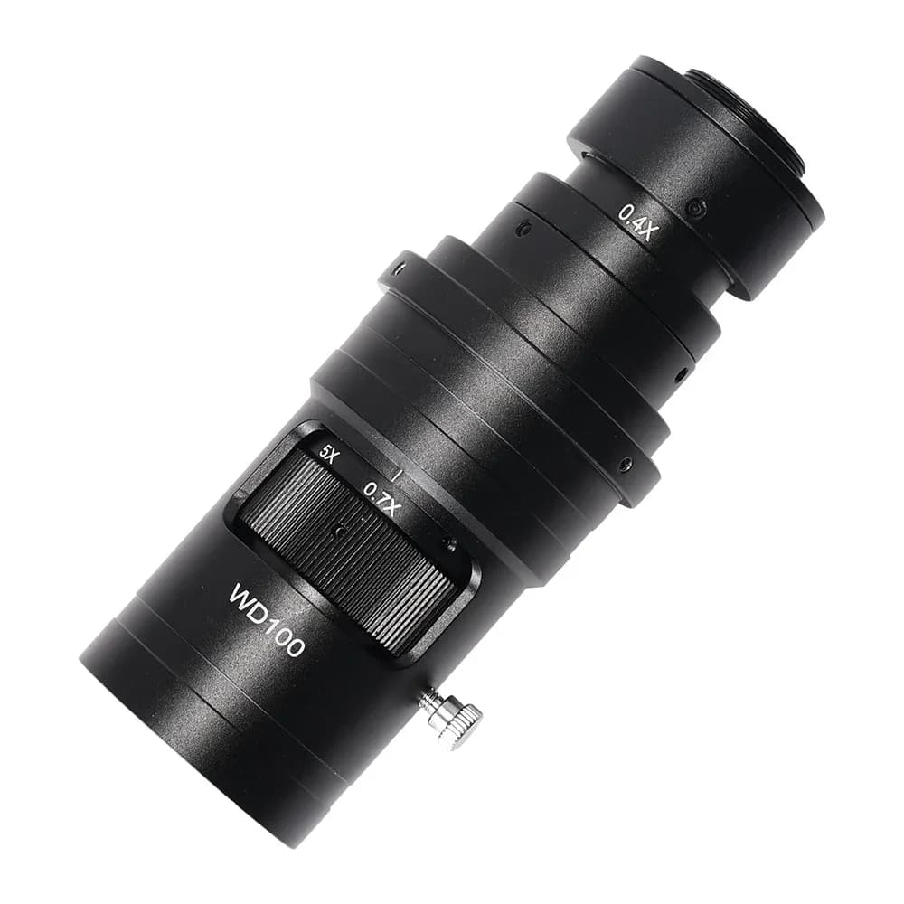 20252025HAREAR Monoculare HD 200X/400X Zoom continuo variabile Obiettivo con attacco C per lente d'ingrandimento dell'oculare della fotocamera del microscopio industriale