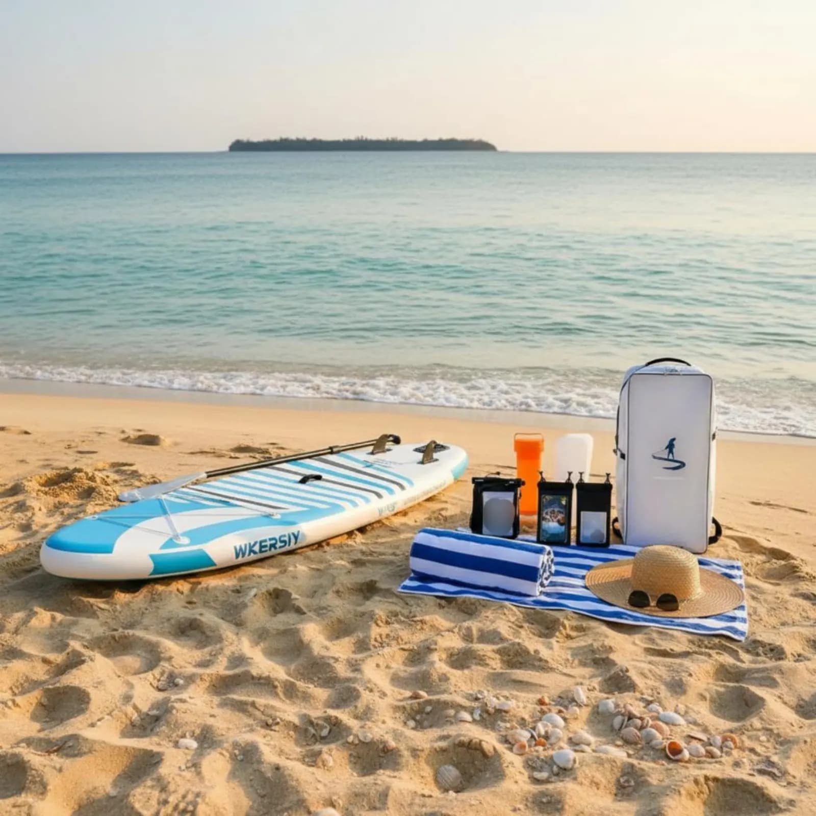 Tavola da Paddle Gonfiabile a Gonfiaggio Rapido, Compatibile con Sedile Kayak