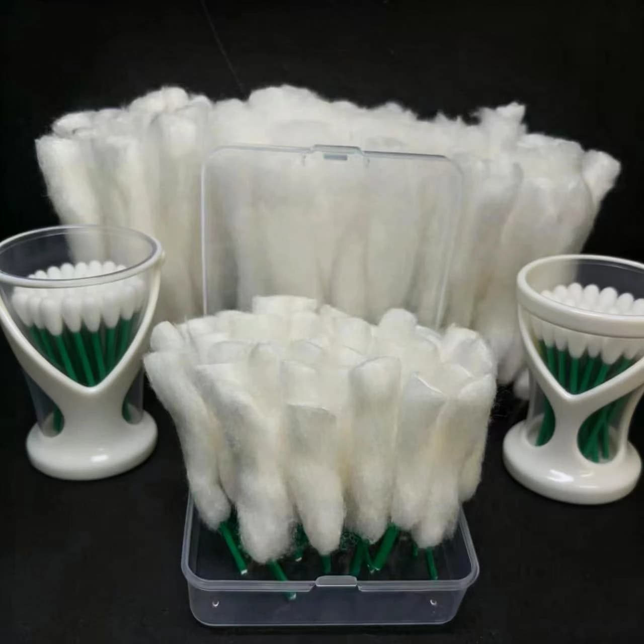 250-50 pz. Spugne in cotone organico da 3.0, 2.5, 4.0 mm per lavaggio pennelli, assorbenti olio/acqua, simili a MUJI, 50 pz./scatola