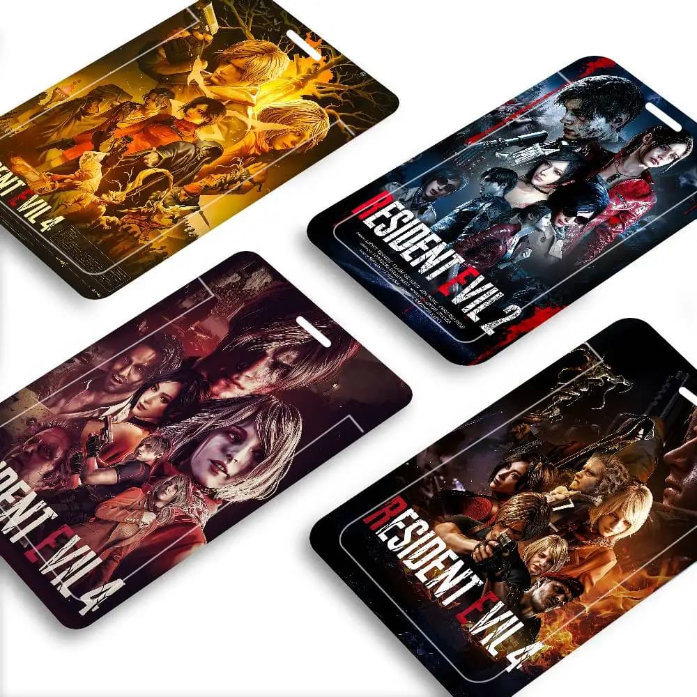 Porta Carte di Credito R-Resident Evil con Cordino, Porta Tessere Bancarie e ID Studenti con Laccetto