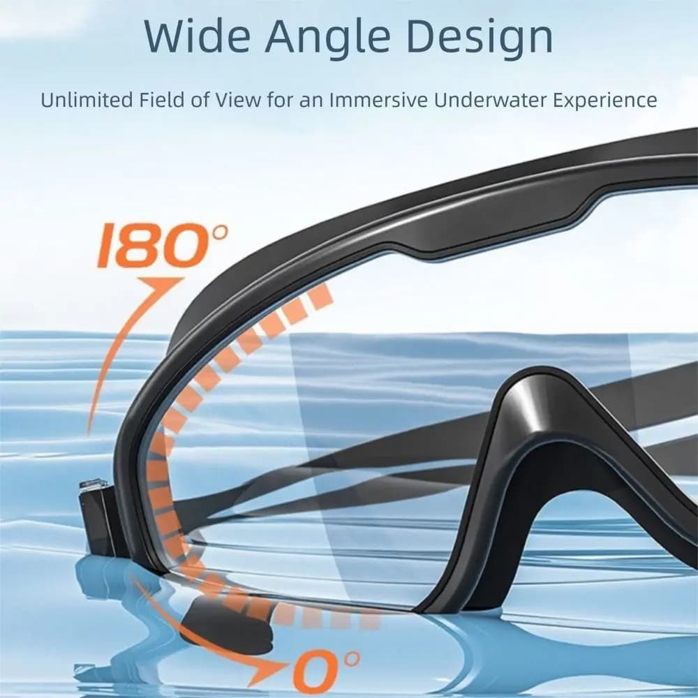 PC Anti-fog Diving Goggles Waterproof Anti-UV Swimming Goggles Adjustable Anti-fog UV Protection Swim Eyewear Swimming Pool