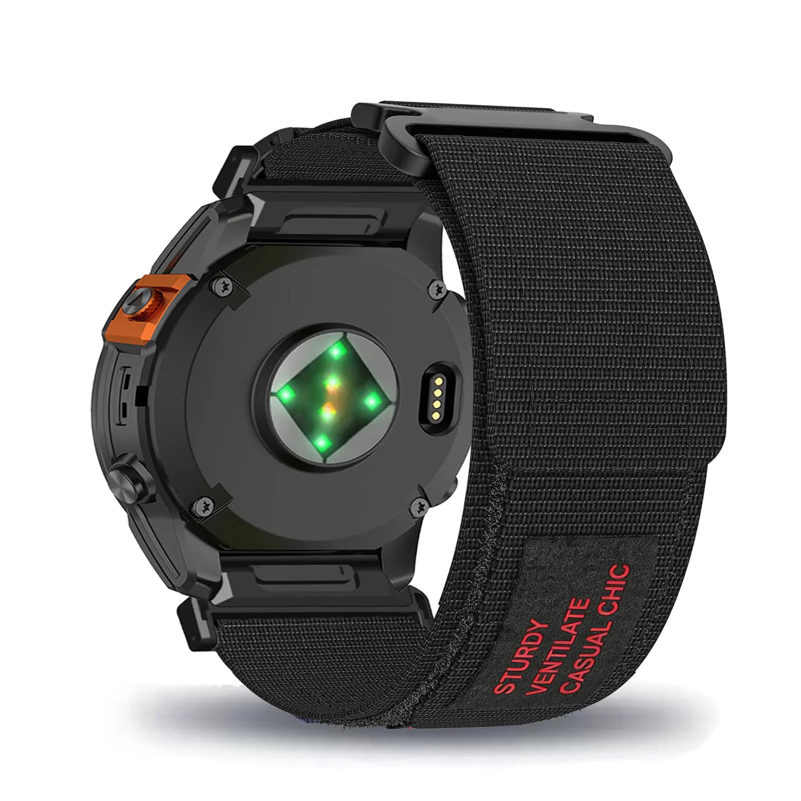 Cinturini in nylon con velcro per Garmin Fenix 3/3 HR/3 Sapphire/5X/5X Plus/6X/6X Pro/6X Sapphire/6X Solar/7X Pro/7X/7X Solar/8 51mm