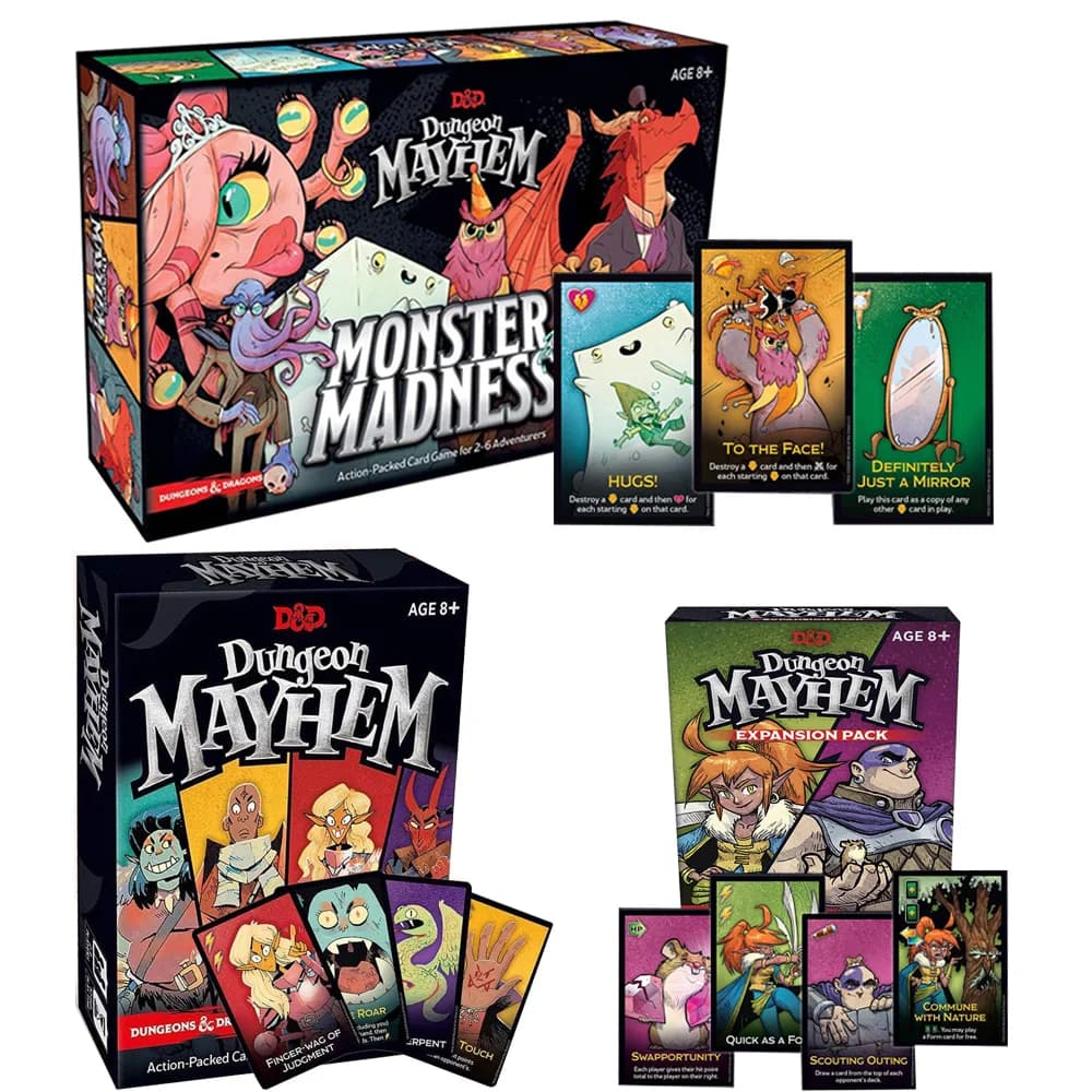 Dungeon Mayhem Dungeons & Dragons Gioco di Carte Monster Madness Gioco da Tavolo per Amici e Famiglia