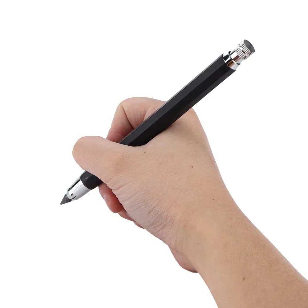 6PCS 5.6mm Mechanical Pencil Set Plastic Holding Smooth Writing Touch Art Pencils Multi-color Refill Cores Sketch Pencils