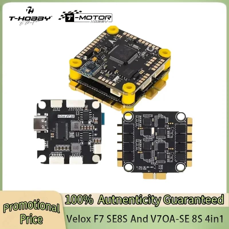 T-Motor T-Hobby Velox F7 SE 8S Flight Controller 70A SE 8S 4In1 ESC Stack Combo per Droni FPV a Lungo Raggio