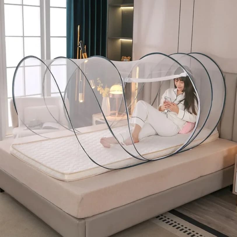 Zanzariera da Viaggio Pieghevole Regolabile Singola Portatile per Letto e Dormitorio 2026 Nuova