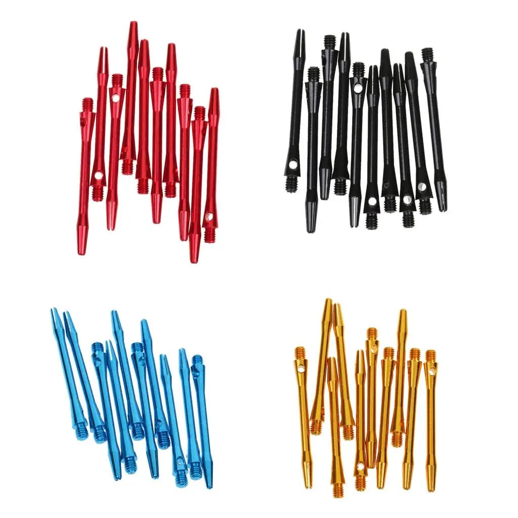 Set di Aste per Freccette in Alluminio Rosso 2BA, Ricambio per Freccette Professionali con Punta in Acciaio