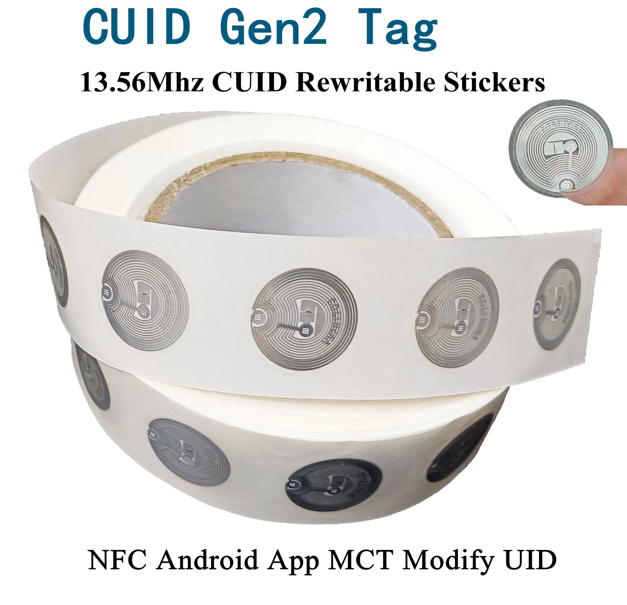 CUID Tag Gen2 13.56Mhz 1K S50 RFID Chiave elettronica riscrivibile Smart NFC Clone Token ISO14443 Adesivo modificabile IC Replica Badge