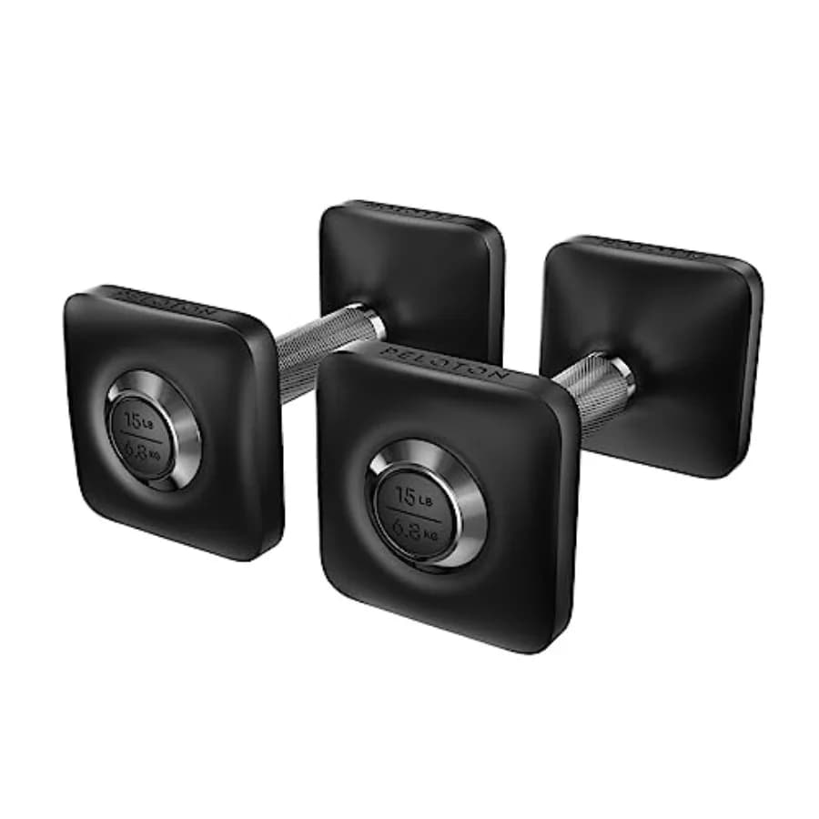 Manubri Ergonomici in Ghisa con Rivestimento in Uretano e Impugnatura Antiscivolo Neri, Set di Due per Allenamenti a Casa