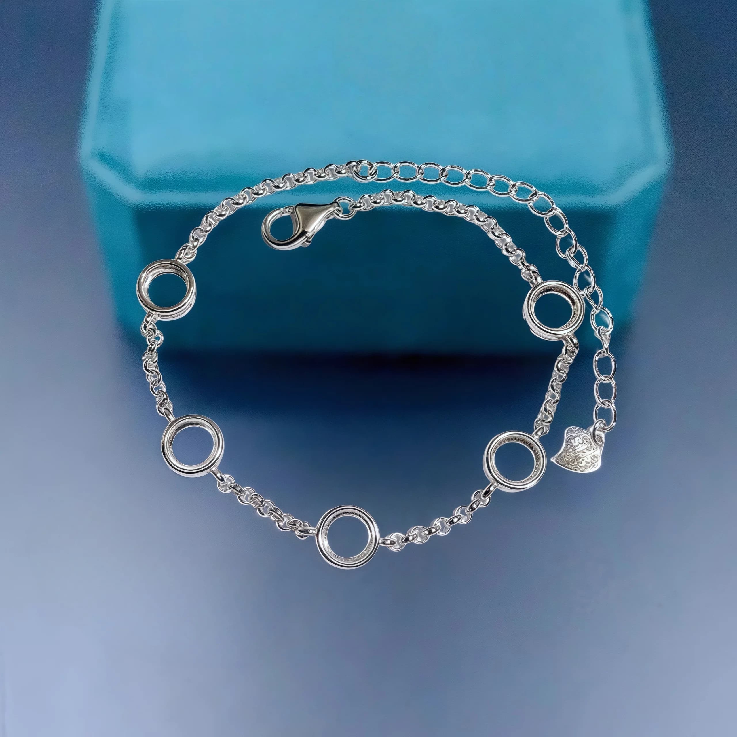 Fashionable DIY Bracelet S925 Sterling Silver Set 5mm Round Stone Design Simple accessory for refined jewelry for women