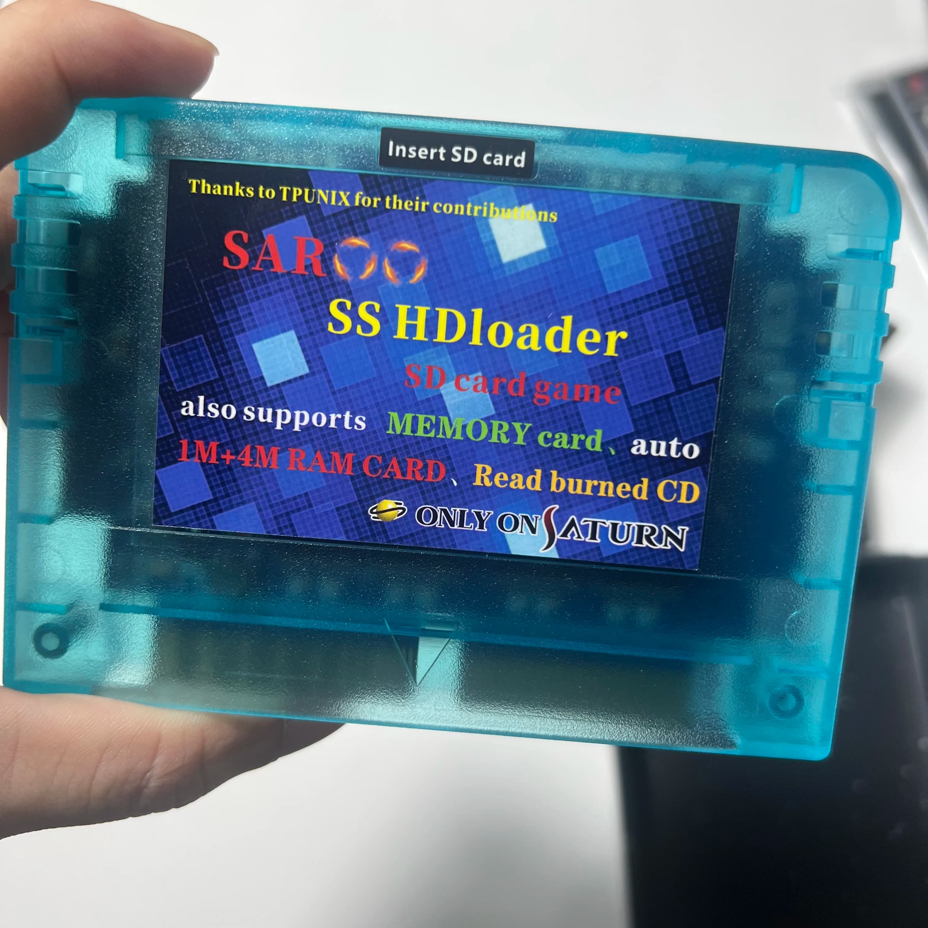 For SEGA SATURN 0.9 Firmware FPGA 06 Plug and Play SAROO SS Reading Card for Console ，with TF/SD Card Direct Reading Accelerator