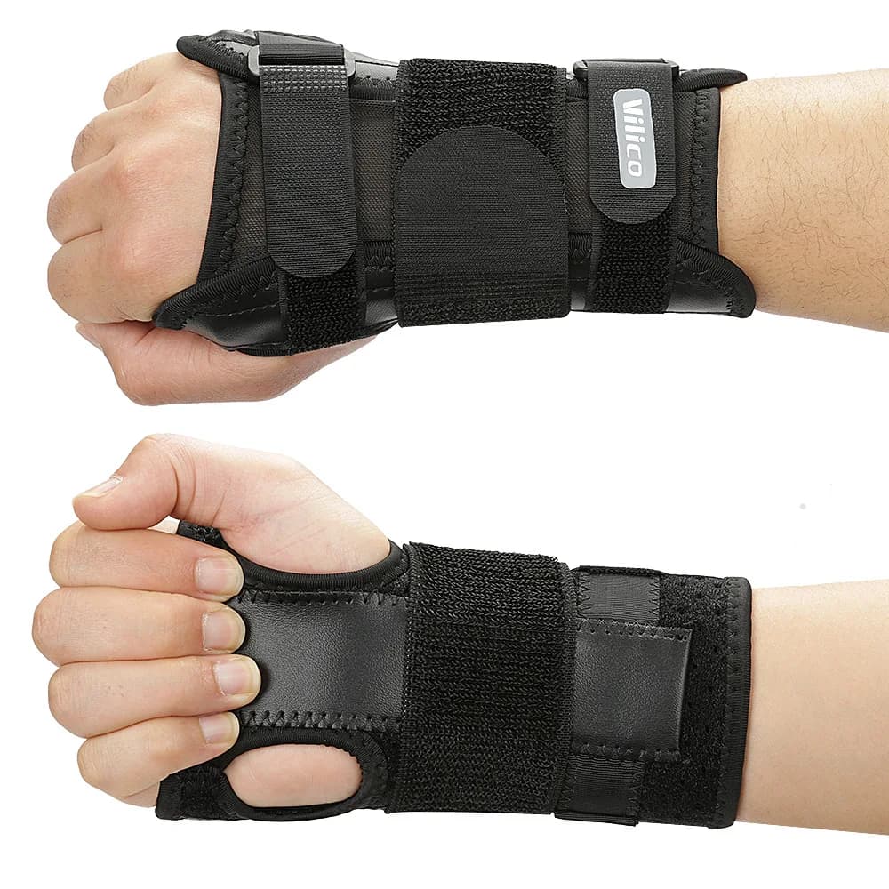 Adjustable fitness cuff Tennis Sport Wrist support Bende Hand cuffs Brace Gloves without fingers Straps gym wrists
