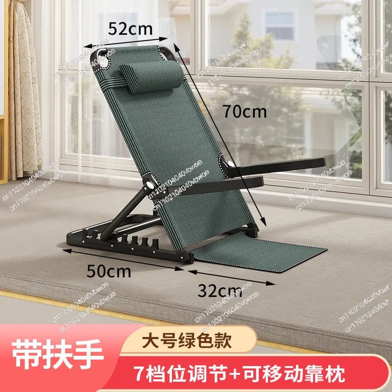 Sedia da letto per anziani con schienale regolabile e pieghevole, poltrona reclinabile da gioco, cuscino per divano letto, accessorio multifunzione