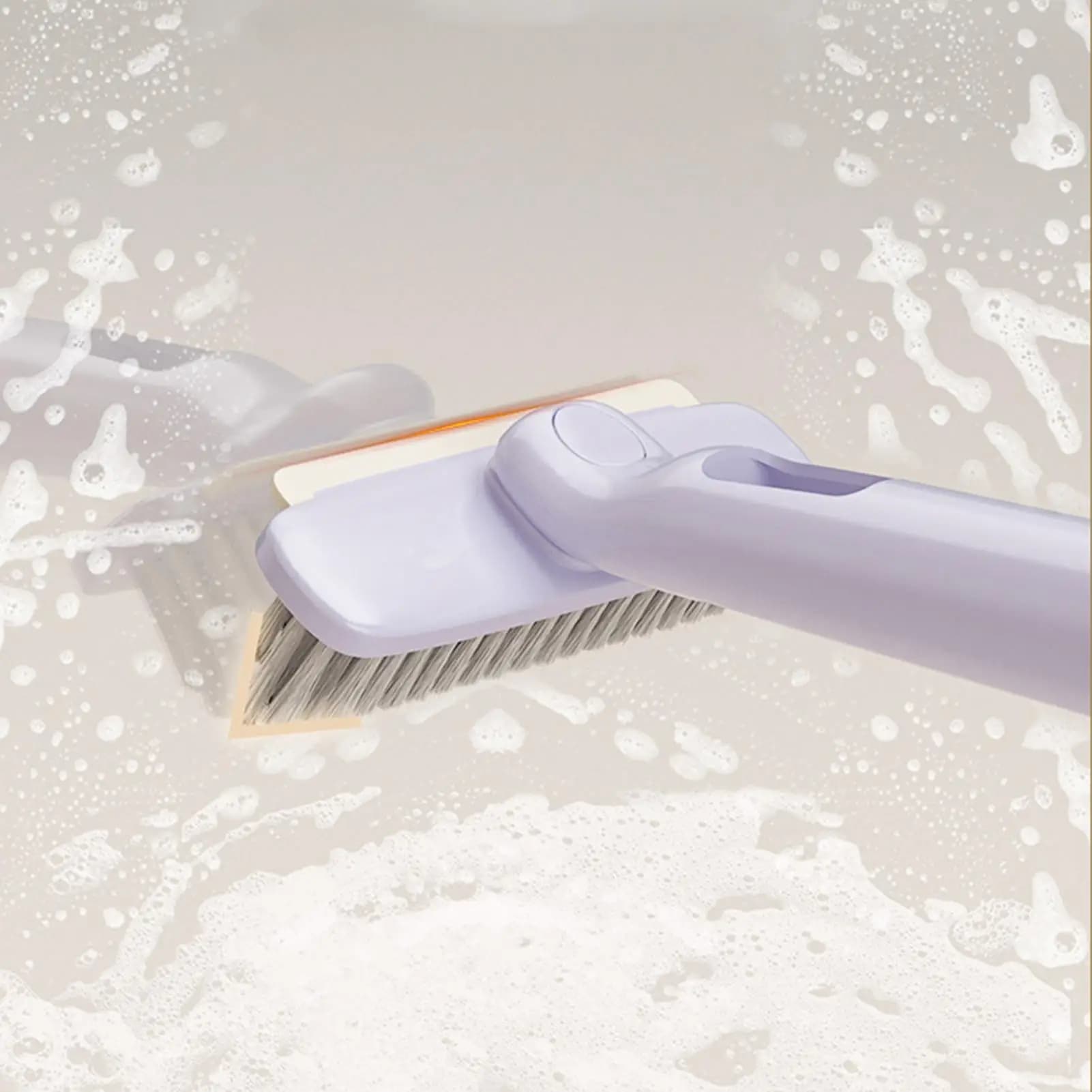 Grout Brush Hard Bristle Rotatable Ergonomic Kitchen Narrow Cleaner Brush For Groove Home Bathroom Shower Toilet Window Tracks