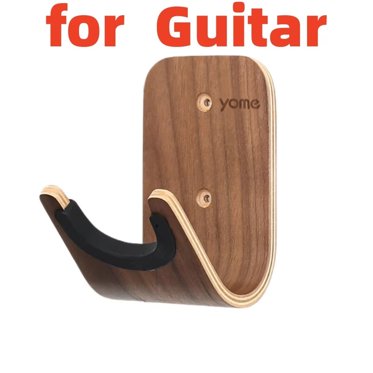 Supporto da Parete per Chitarra con Porta Plettri, Gancio Appendi Chitarra, Espositore in Legno per Chitarra / per Organizzazione Quotidiana e Conservazione Parti