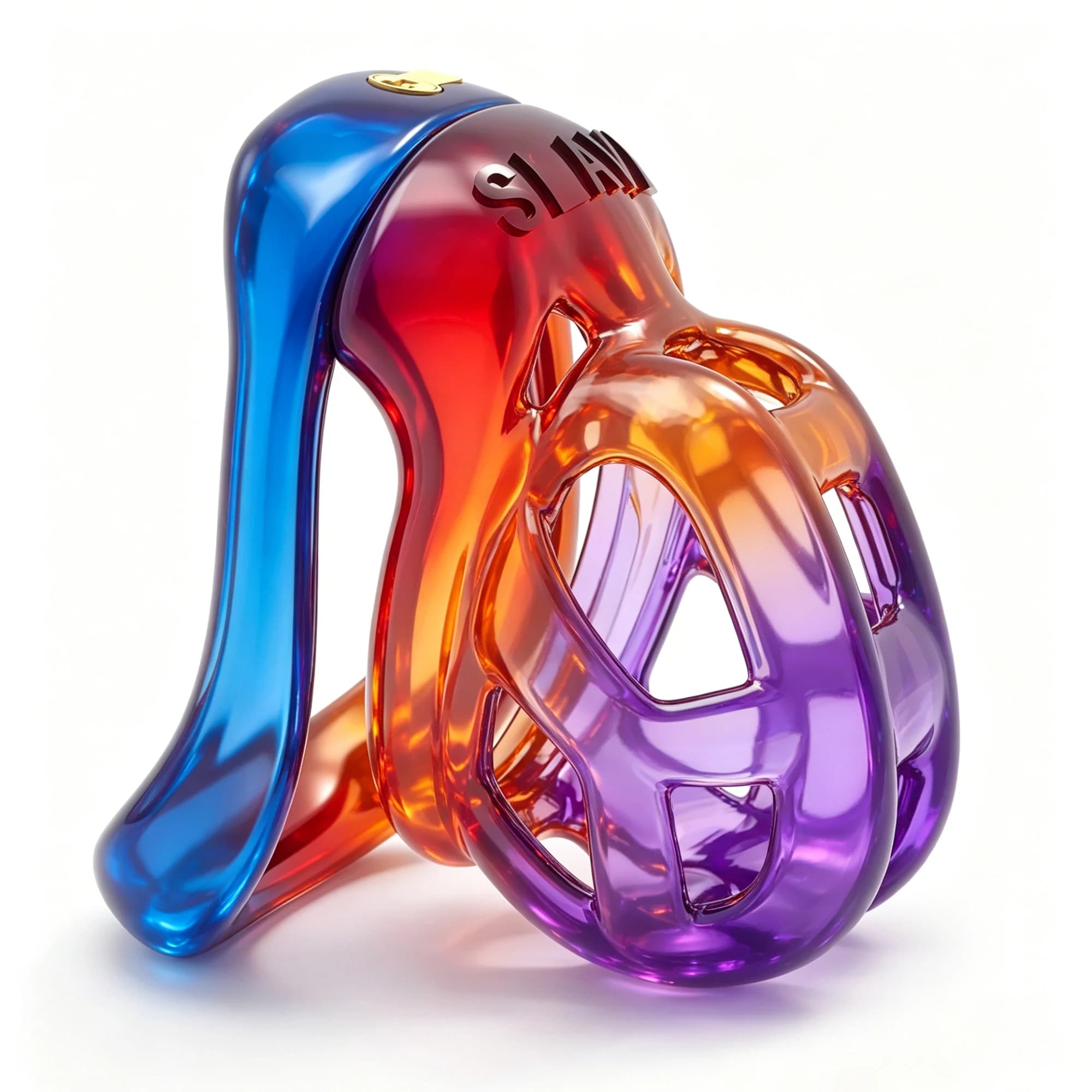 New 2.0 Arc Ring Chastity Cage Mirror Crafted 4 Size Rings Bondage Cock Cage Discreet Penis Locks Adult Sex Toys For Men Gay 18+