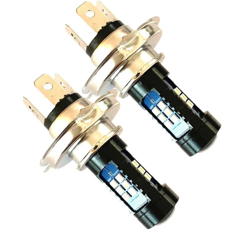 2Pcs H4 H7 LED Car Large Truck motorcycle fendinebbia lamps car driving headlights 6000K 12V 24V white