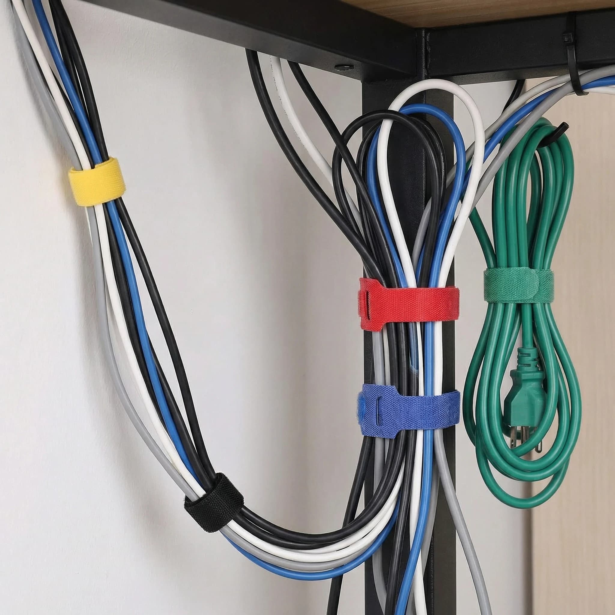 Fascette per cavi riutilizzabili da 50/100 pezzi, fascette per cavi multiuso, organizer per cavi flessibile, gestione regolabile dei cavi