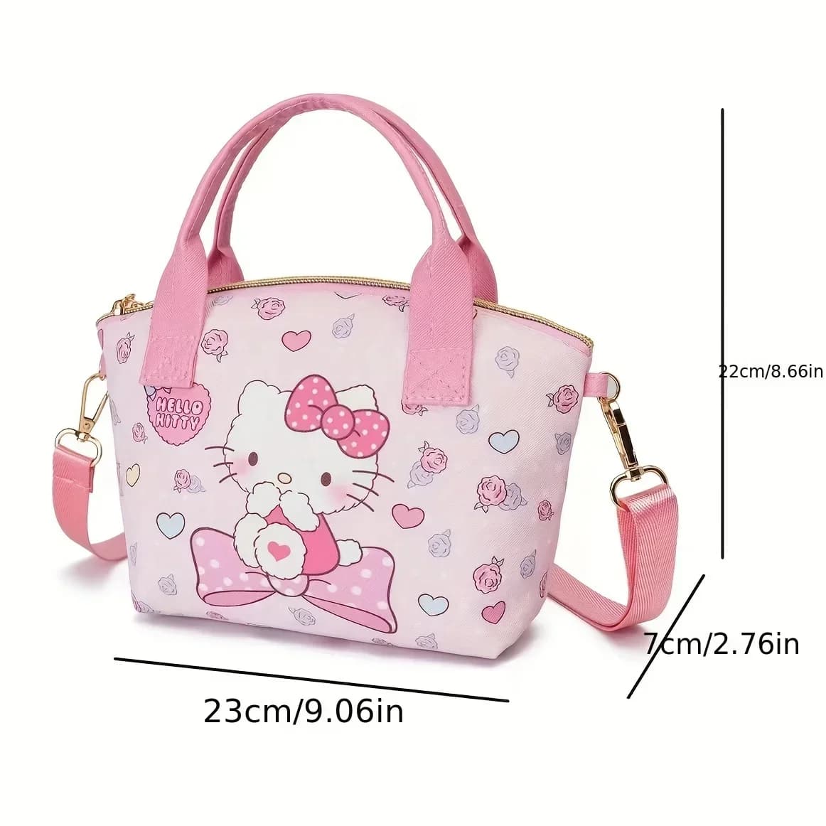 Bella borsa tote Sanrio Cinnamoroll Hello Kitty Elegante versatile con adorabili stampe Kuromi Mymelody Borsa a tracolla perfetta