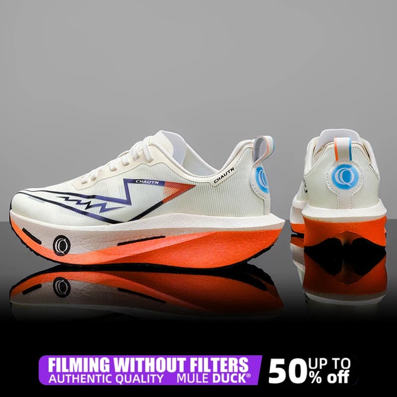 Running shoes with Carbon Plate, Sport sneakers for Marathon, Breathable, Lightweight, Comfortable and Anti-slip for Men and Women