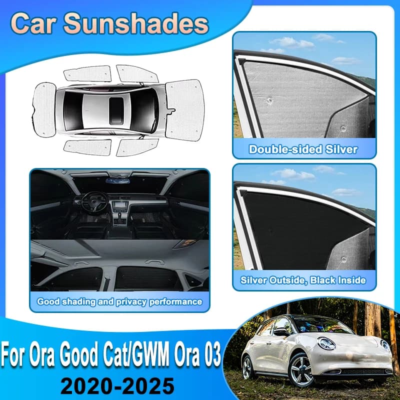 Per Ora Good Cat 2020-2025 GWM Ora 03 Funky Cat ES11 Teli Parasole per Parabrezza e Tetto in Vetro Accessori Auto