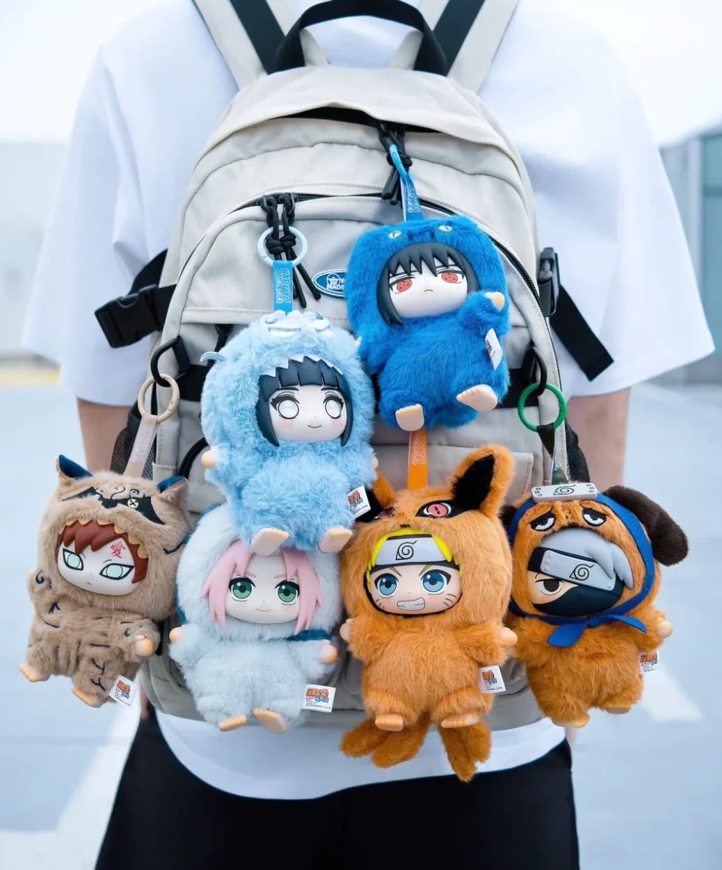 Shippuden Beast Party Series Simpatico peluche bambola giocattolo Cartoon Zaino Ciondolo Anime Confezione regalo periferica Naruto Blind Box regalo