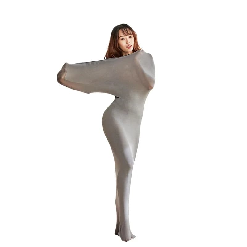 Body in Velluto Intero con Calze Integrate, Tuta Zentai Avvolgente, Sacco a Pelo Completo per Bondage, Moda Unica e Giochi di Ruolo