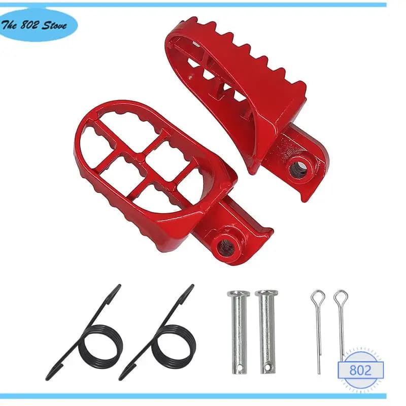 Pedane Antiscivolo in Alluminio per Moto Fuoristrada, Lavorate CNC, Resistenti, Ricambi per Dirt Bike