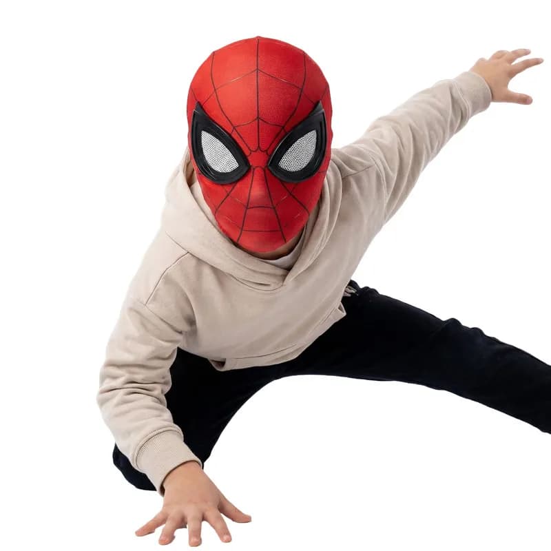 Maschera ragno per bambini Costume da supereroe Lente in spandex Halloween Adulti Gioco per feste Performance Prop Cosplay Remy Miles Steel