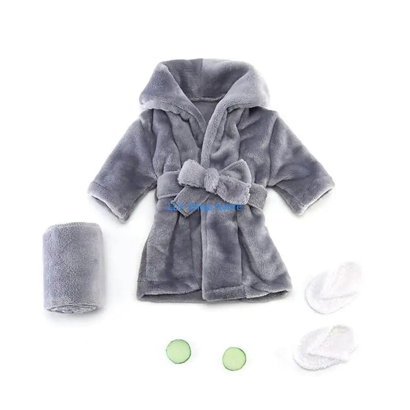 T8UD Baby Outfit Photography Puntelli Bathrobe Towel Fette cucumber Gift for baby shower