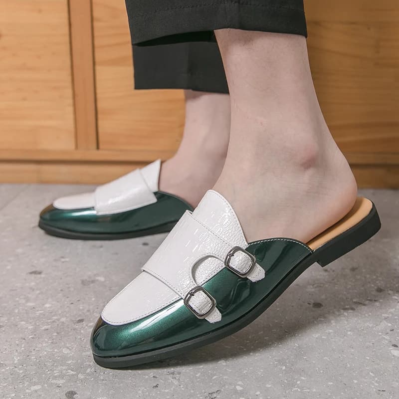 Mules da uomo di lusso, mocassini alla moda, scarpe casual da uomo, zapatillas hombre, sapato social masculino