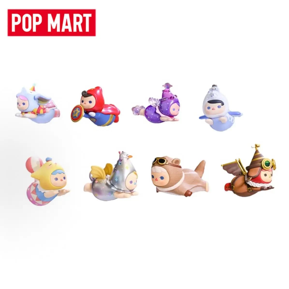 POP MART Pucky Flying Babies Series Whimsical Trendy Mystery Box Anime Action Figure Blind Random Box Toys Model Ornament Dolls
